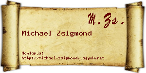 Michael Zsigmond névjegykártya